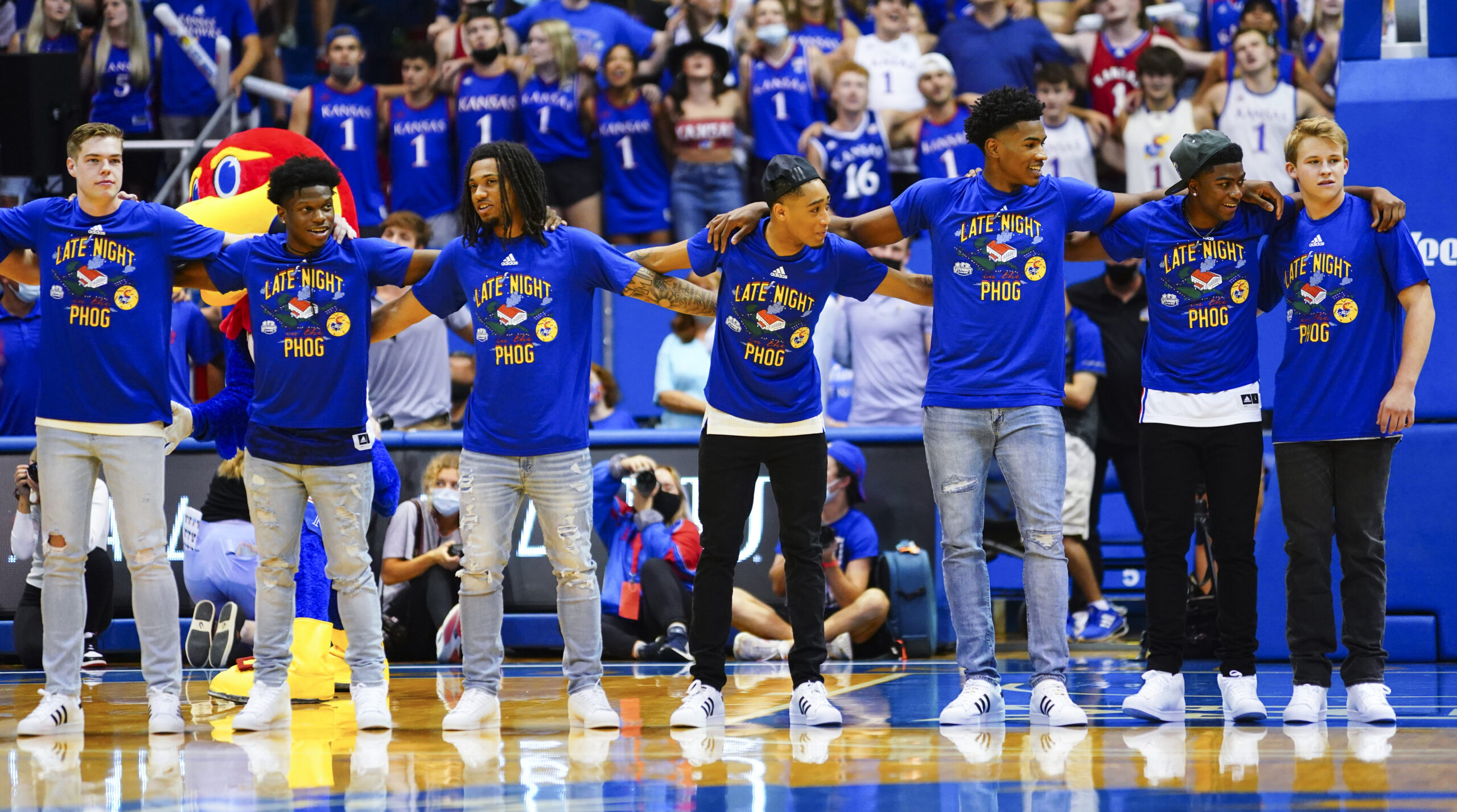 Jayhawks, fans share joy of return at first in-person Late Night in 2 years | News, Sports, Jobs - Lawrence Journal-World: news, information, headlines and events in Lawrence, Kansas jayhawks-fans-share-joy-of-return-at-first-in-person-late-night-in-2-years-news-sports-jobs-lawrence-journal-world-news-information-headlines-and-events-in-lawrence-kansas